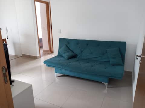 Top Airbnb: Ap 102 Charming with garage and Wi-Fi in São Carlos