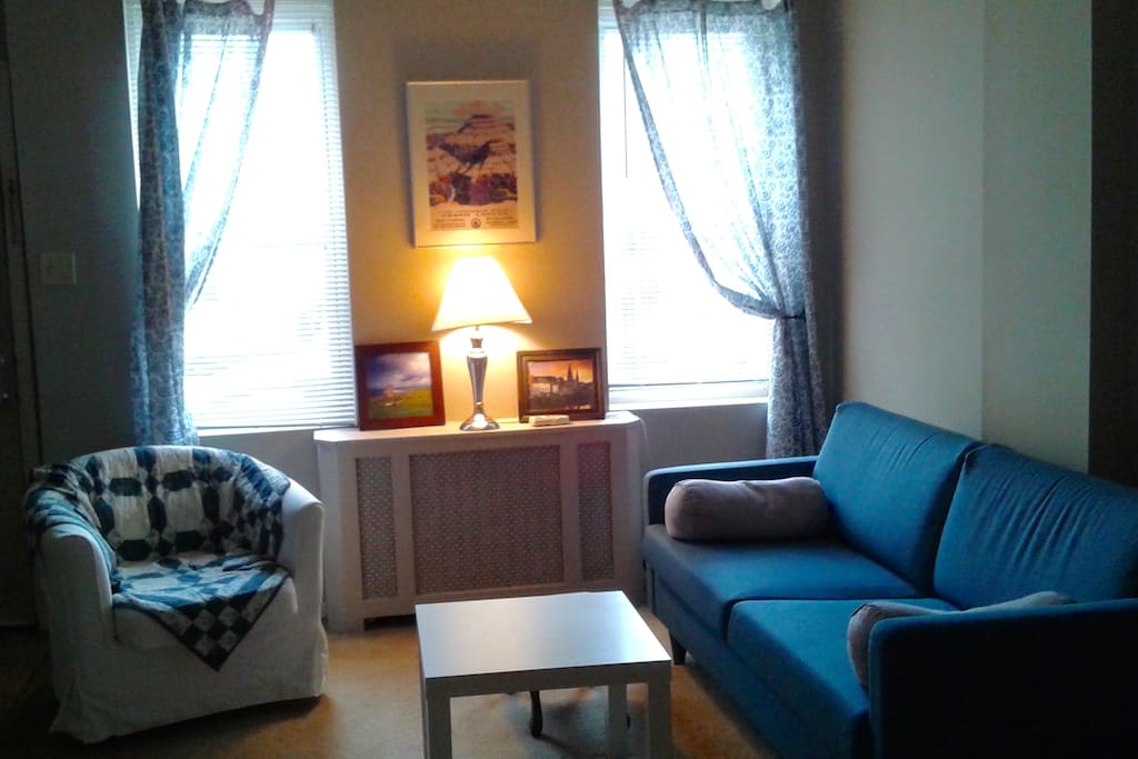 Reading nook in Living Room.