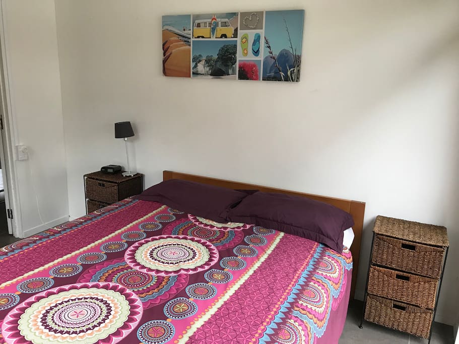 Bedroom with queen bed