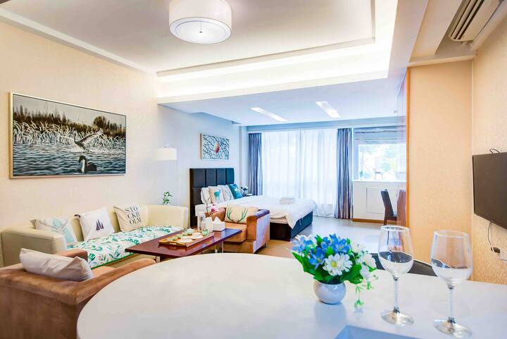 梦马舒舍 麋鹿花园房 世纪双子 1米8大床 可做饭 有全身镜 厚街万达旁 Condominiums For Rent In Dongguan Guangdong China