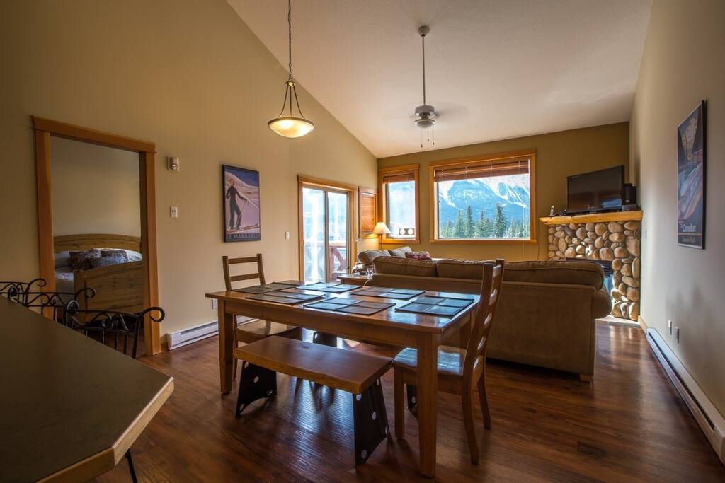 There is a dining area making having meals in-house very convenient