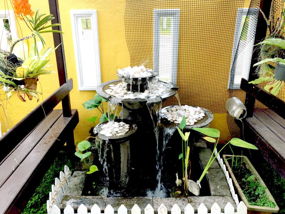 Beautiful fountain for perfect view.