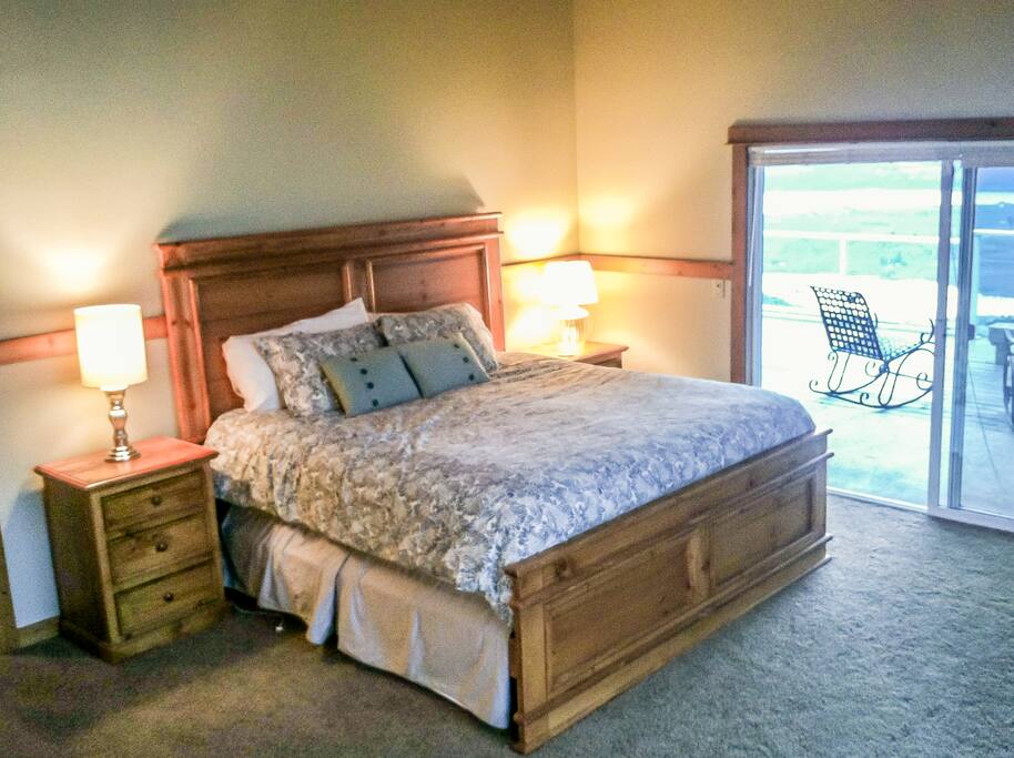 Master suite provides sunset views