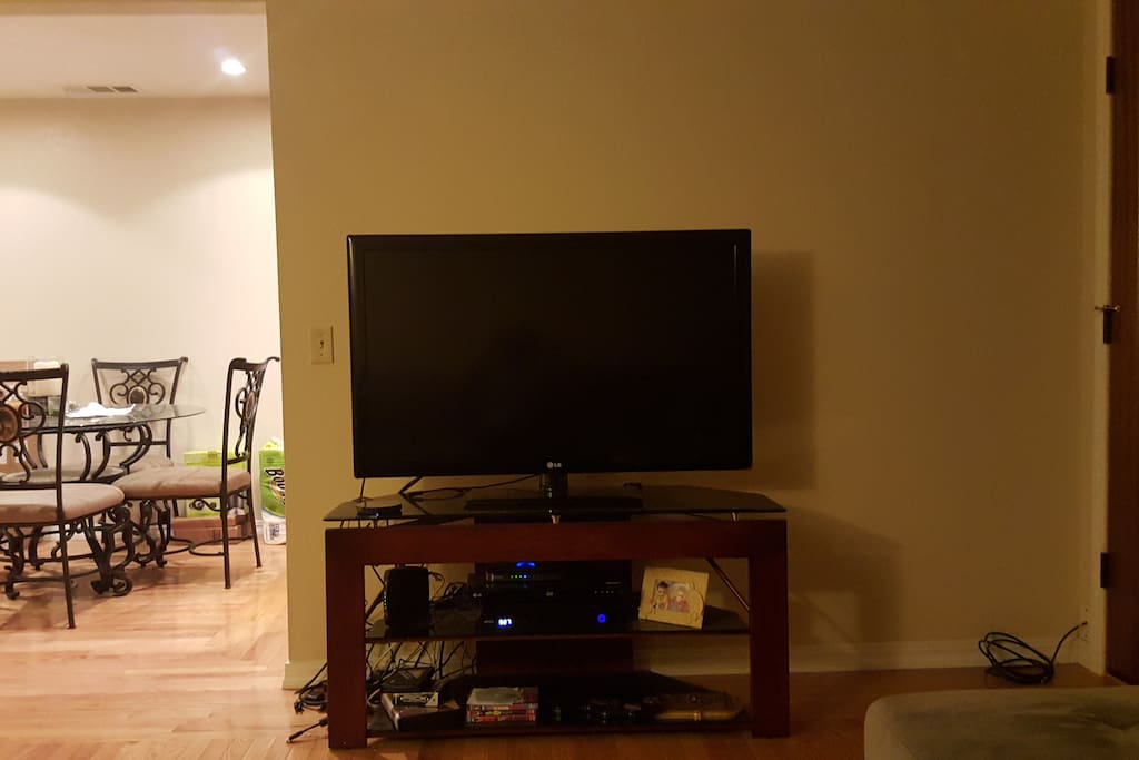 50" TV with cable and HBO