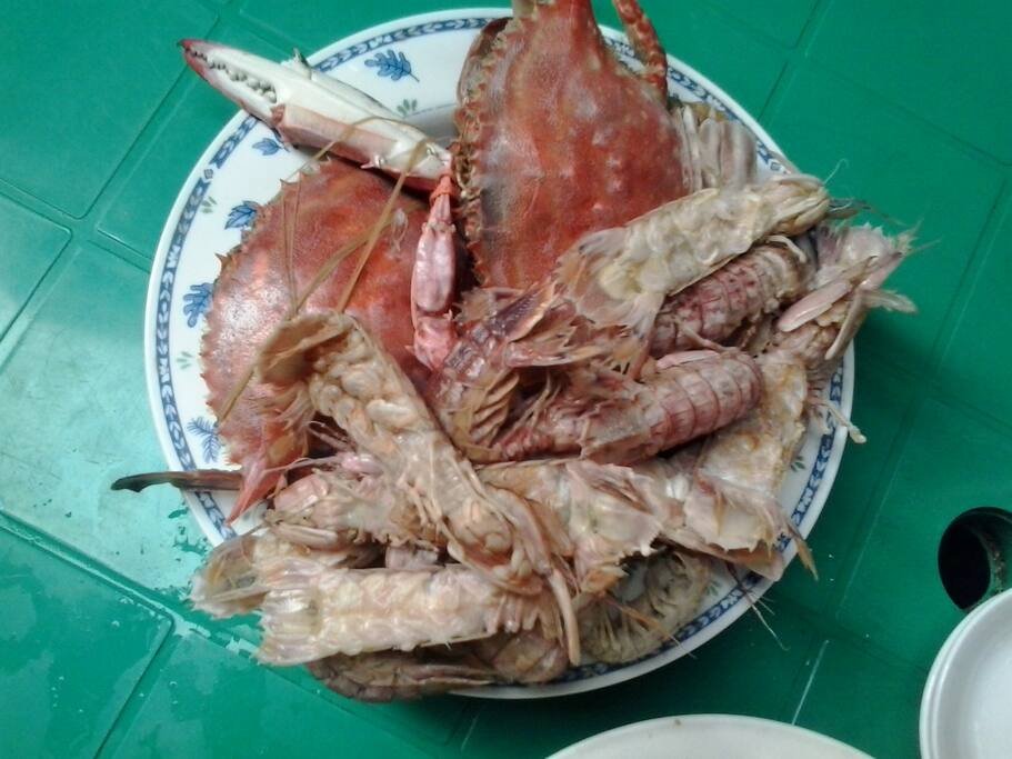 可以给您免费蒸煮的海鲜
