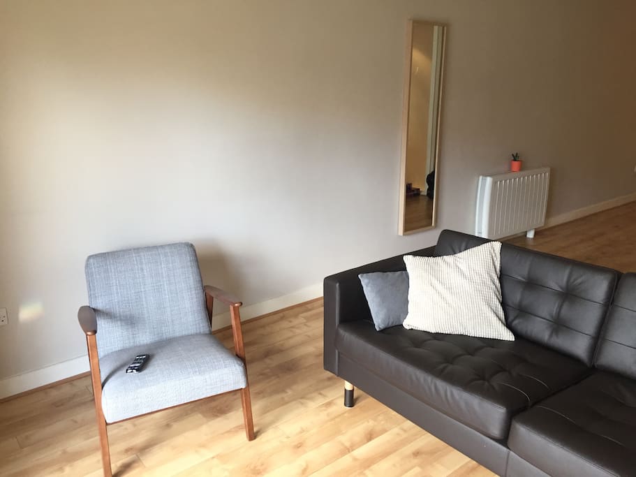Very spacious living area.