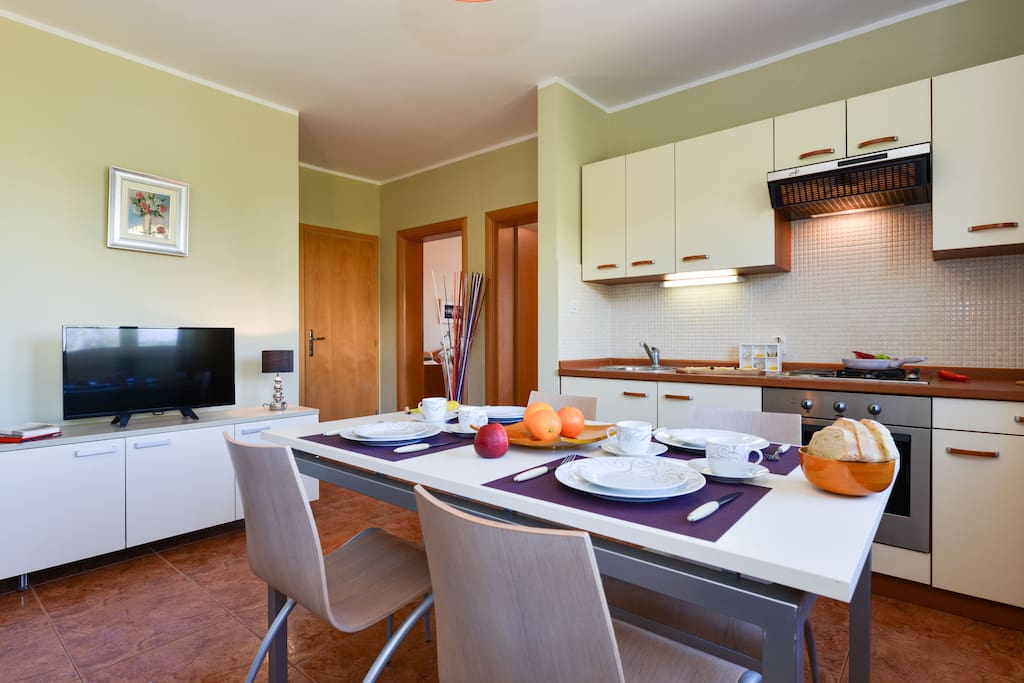 Kitchen with dining area
