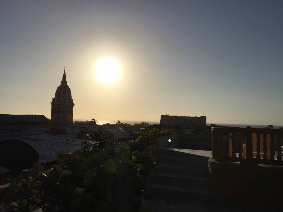 Excelente vista terraza superior.