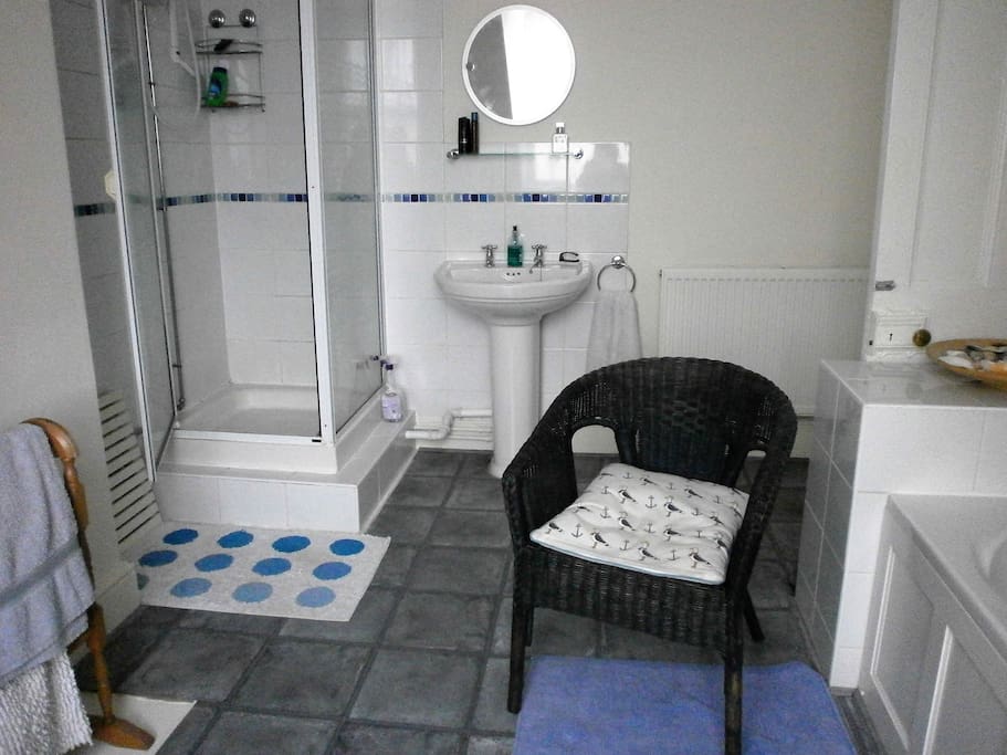 private bathroom with shower/bath