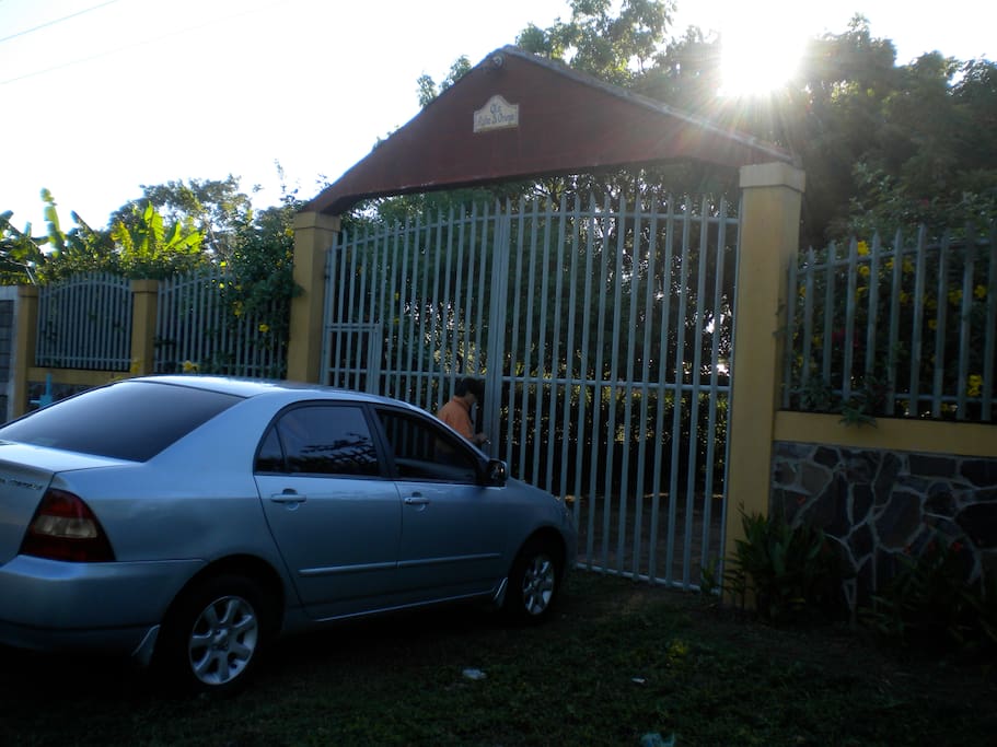 Front Gate from the main road.