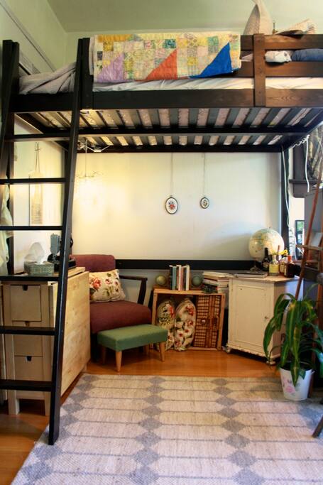 Reading nook.