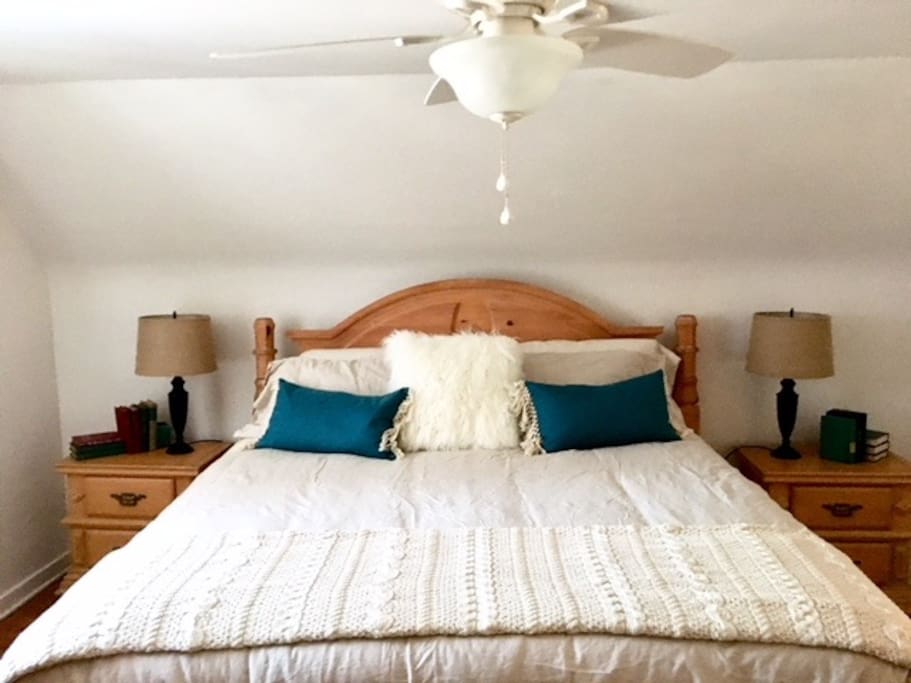 Relax in the Master King Size Bed