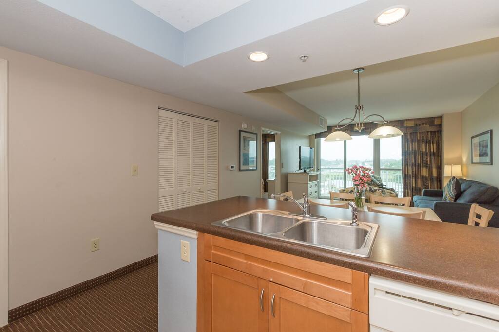 Reconnect with loved ones after making a meal in the kitchen.
