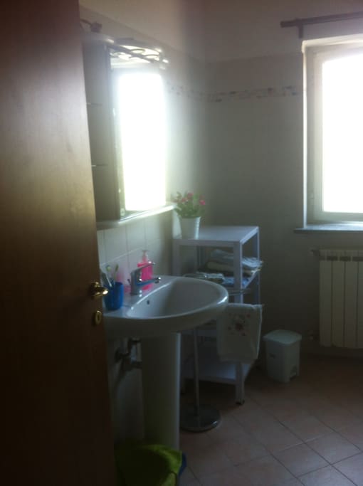the bathroom