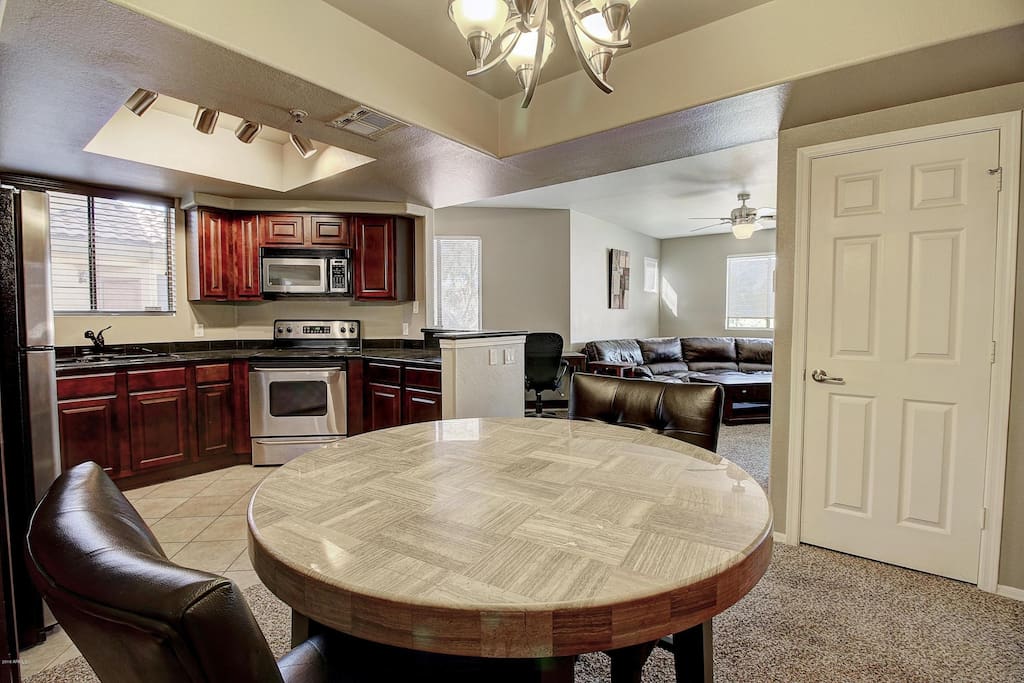 Dining area for two