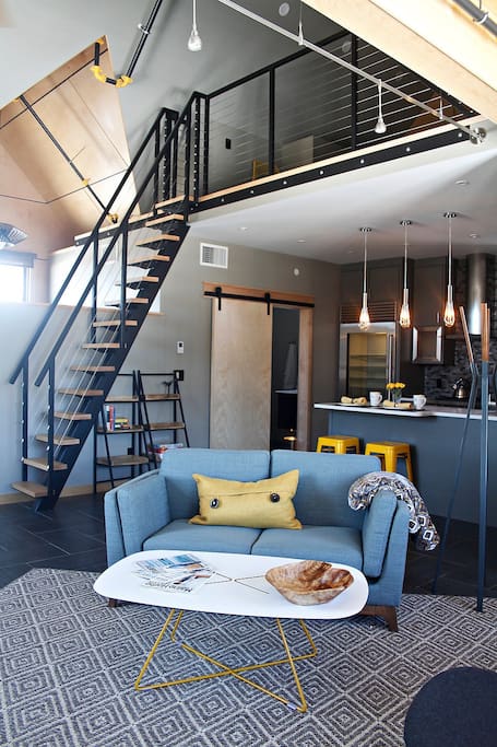 Ship's ladder to the loft