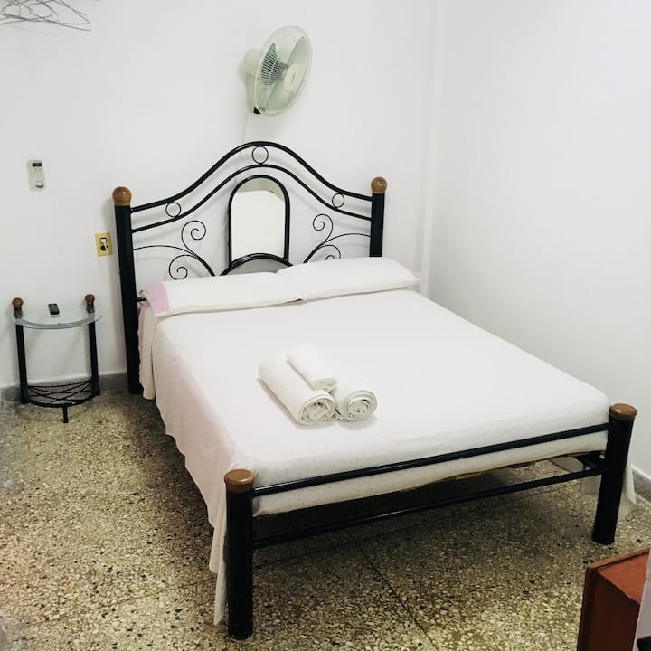 Room 1 , total 2 persons, with matrimonial bed size (140x 190), silent air conditioners