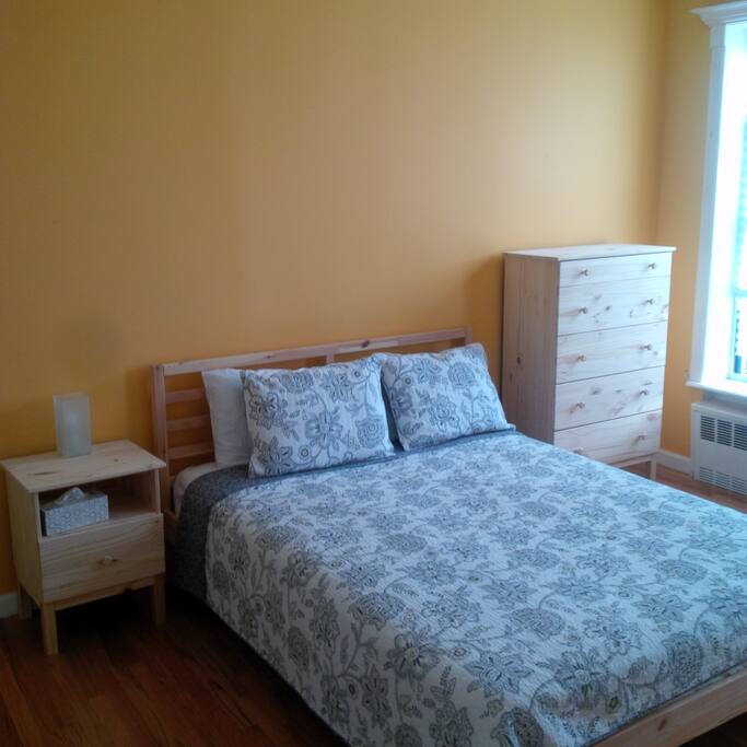 Enormous bedroom with tons of light