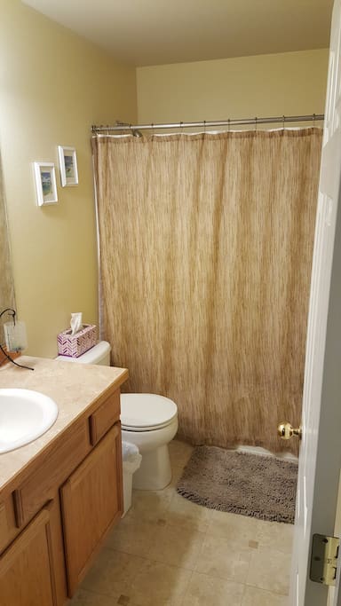 Clean and private bathroom