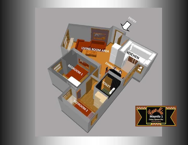 CONDO, 2BR, Spacious, w/Parking