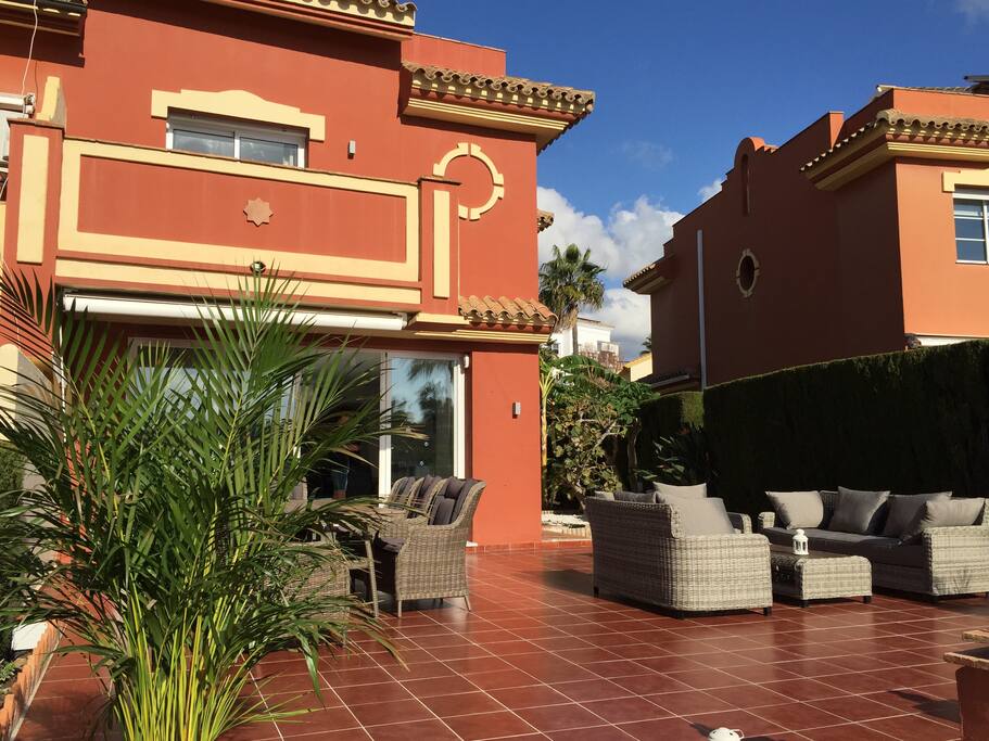 Huge and comfortable south facing terrace