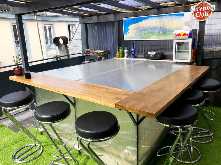 Bar extérieur / Frigo / Plancha à Gaz