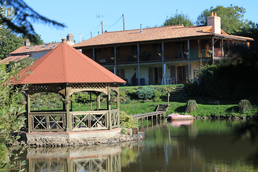 House and gazebo