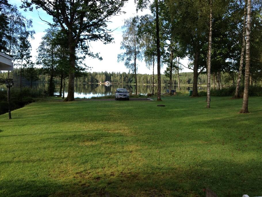 View from the house towards the lake