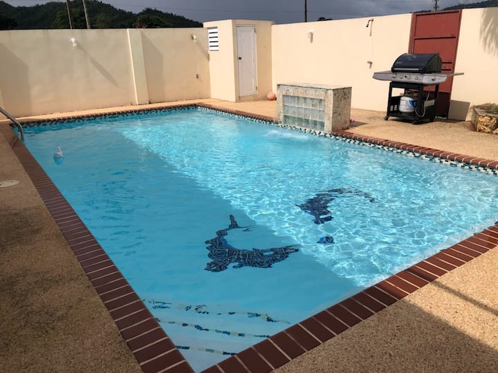 casa con piscina privada house with