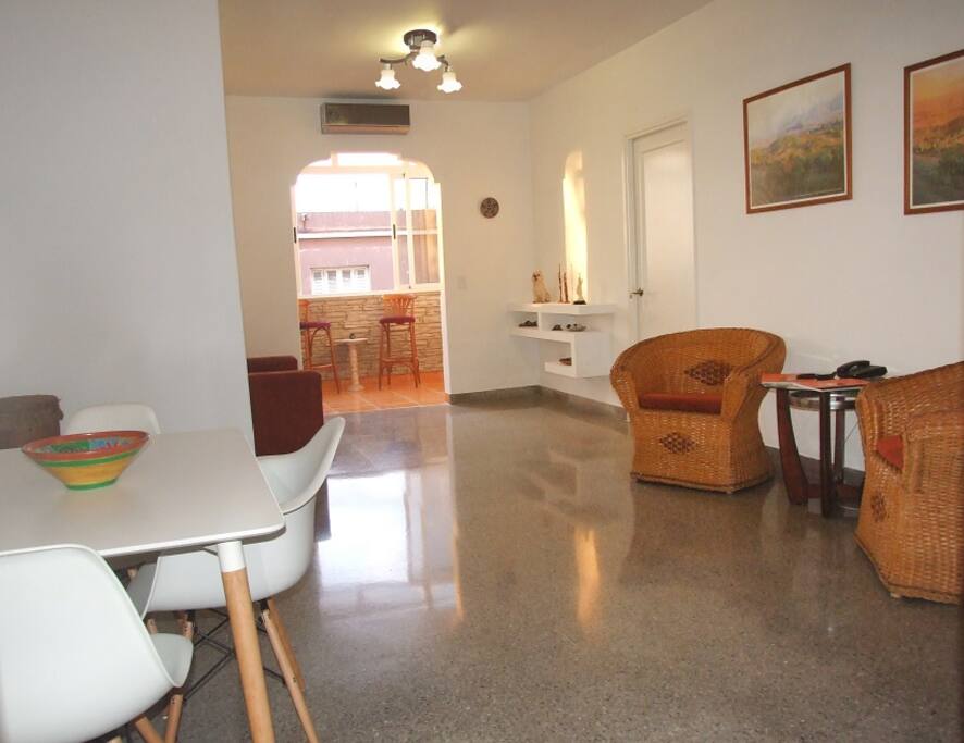 Other view of the living and dining room