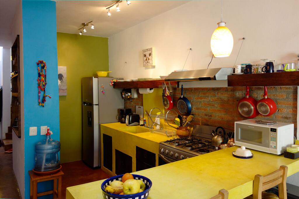 kitchen and bar