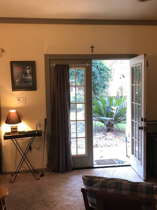Overlooking the Courtyard.