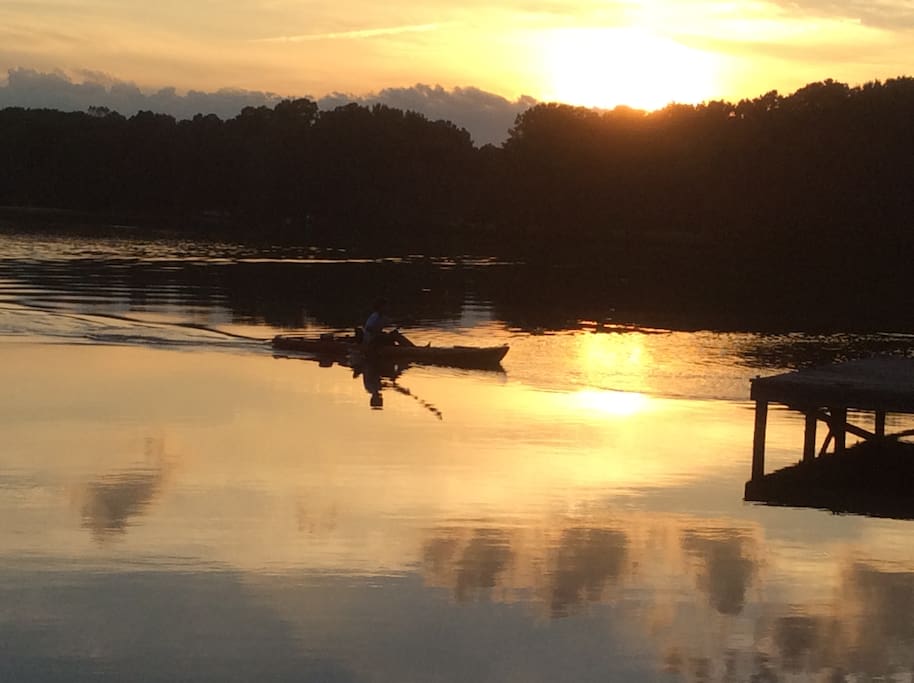 sunset from dock
