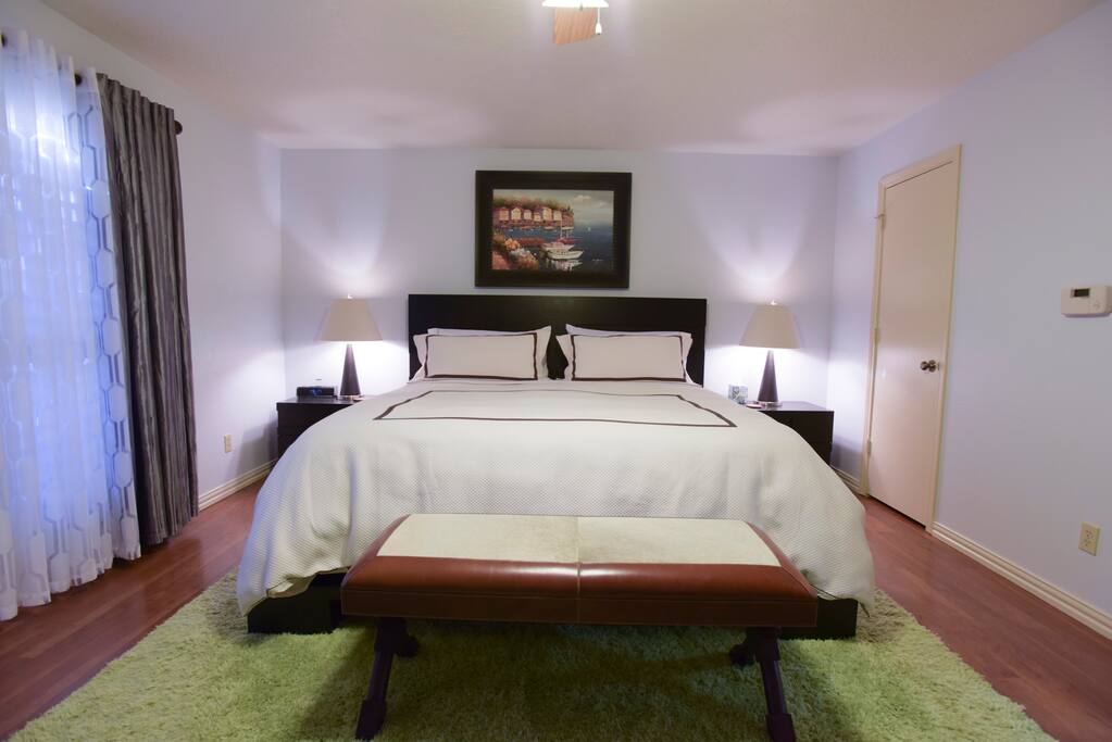 King platform bed