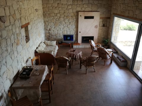 Stone villa house. Chalkidiki, develiki (ierissos)