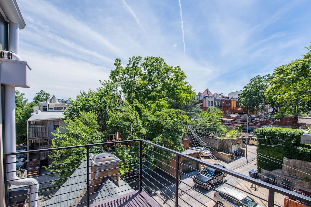 View from private balcony