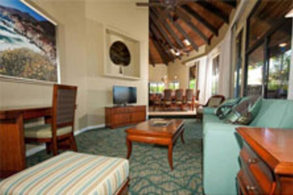 Living Room area with sofa sleeper