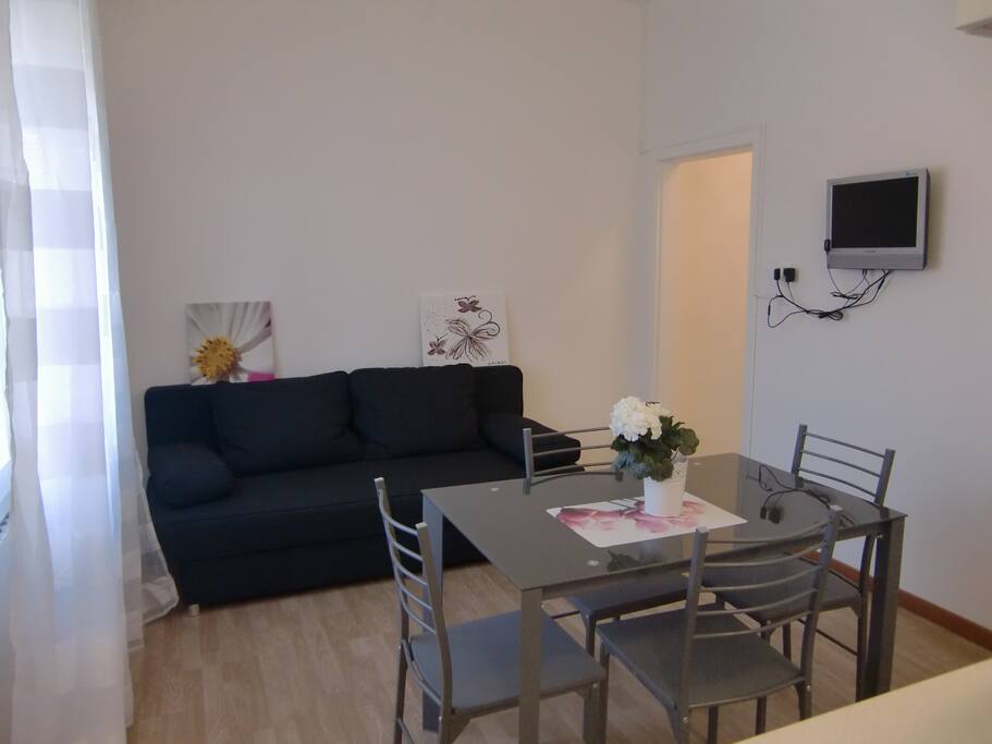 Dining room and double bed sofa
