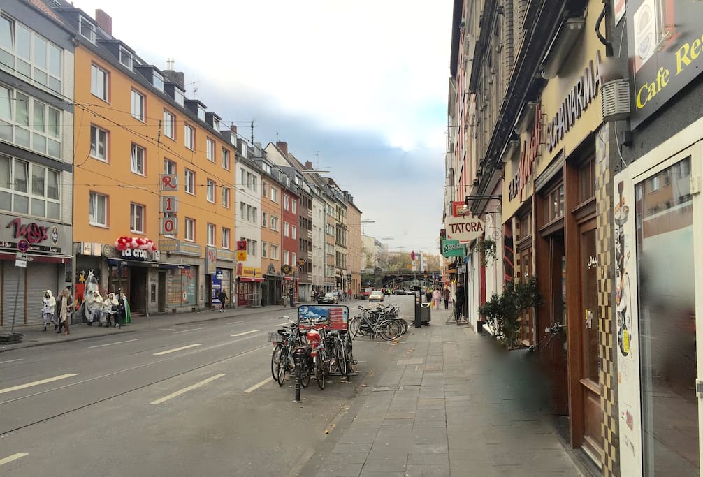 The street, one of the epicentres of Cologne's downtown life