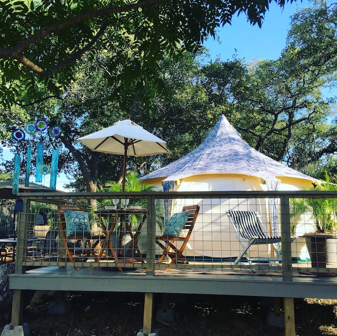 Texas Lotus Belle Tent with Private Deck
