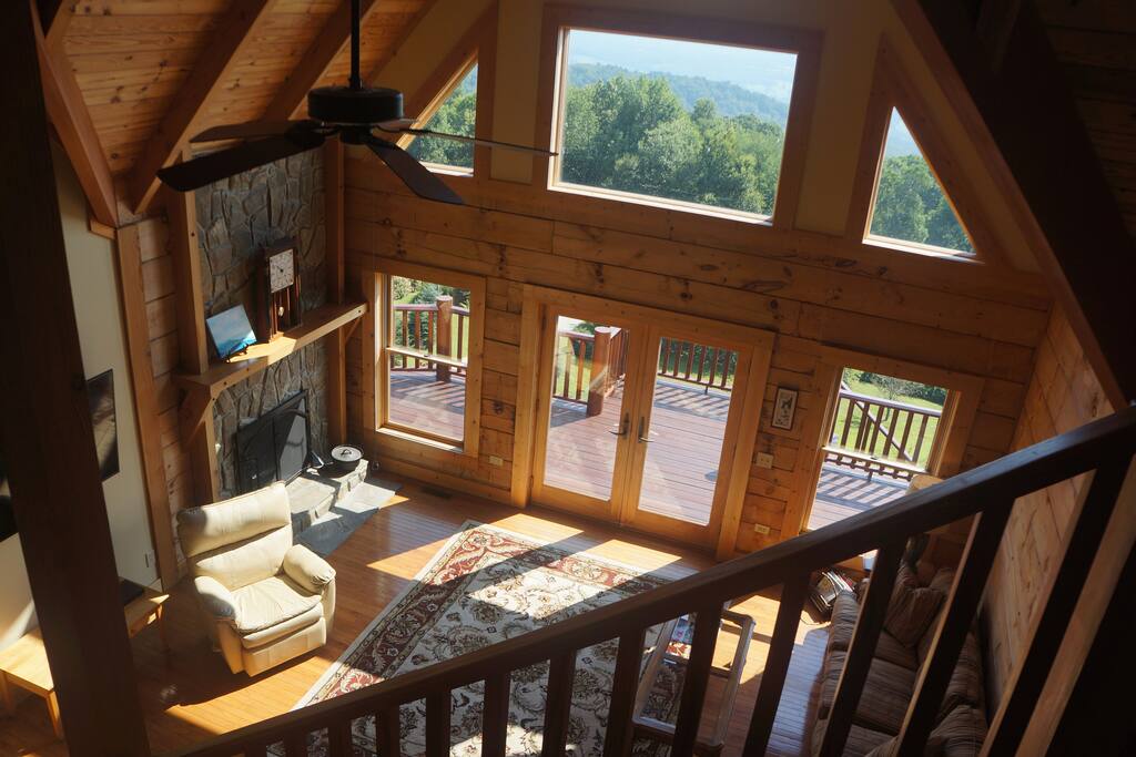 View from Upstairs Balcony