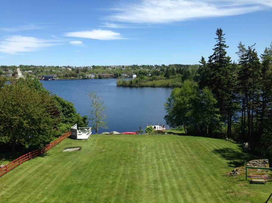Beautiful view of the lake.