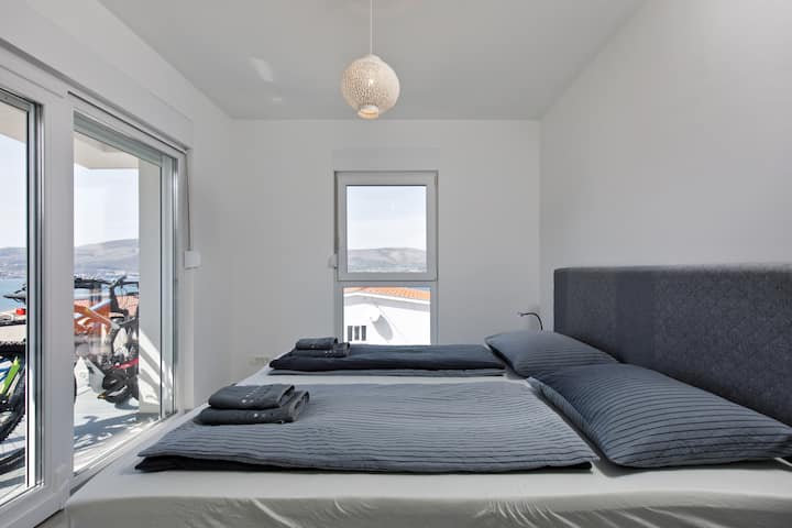 Bedroom 1 with balcony and