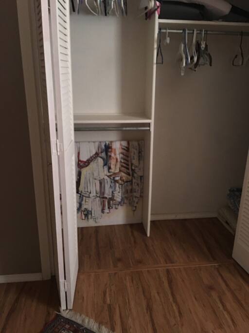 shelved closet
