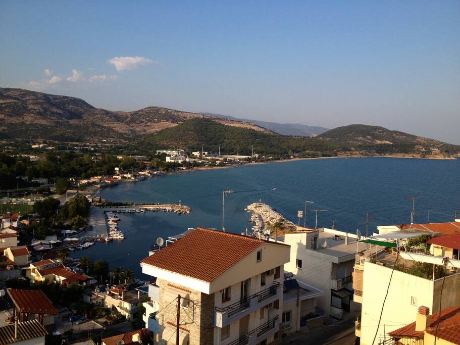 This is the view from the balcony