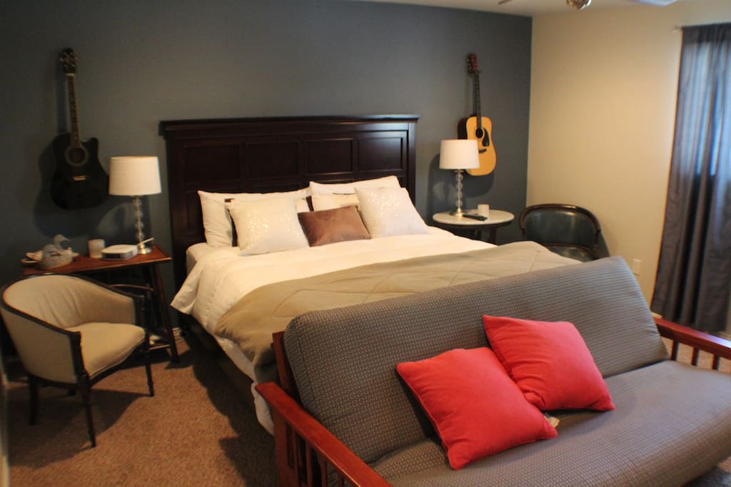 Master Bedroom - King & Futon