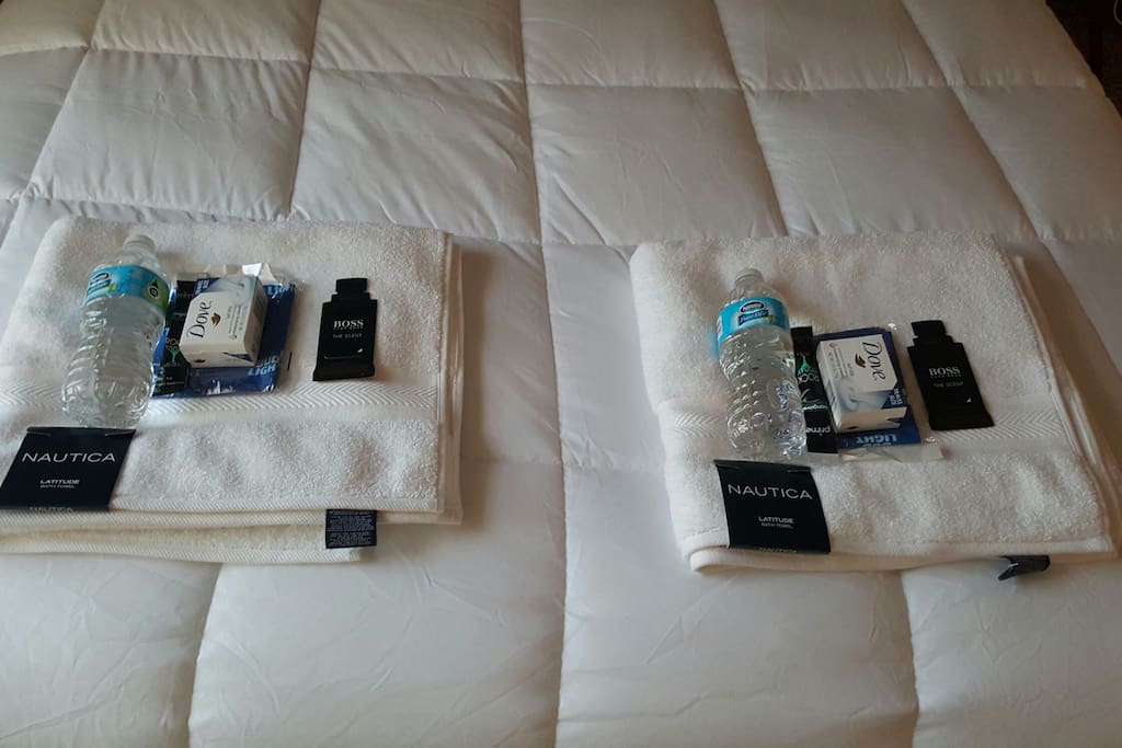 Fresh Towels & Complimentary Toiletries