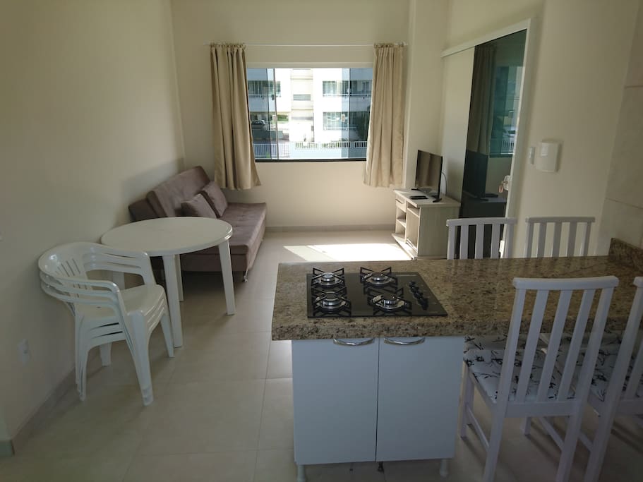 Cozinha e sala de estar