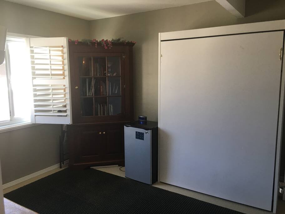 Bedroom with Murphy bed for more room