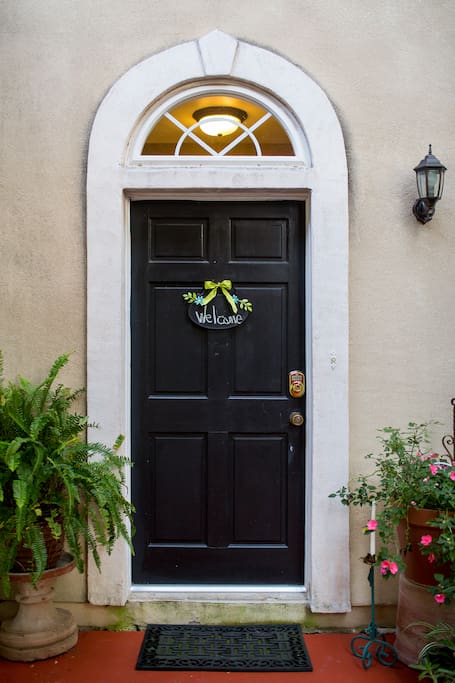 Guesthouse entrance is separate from the Main home